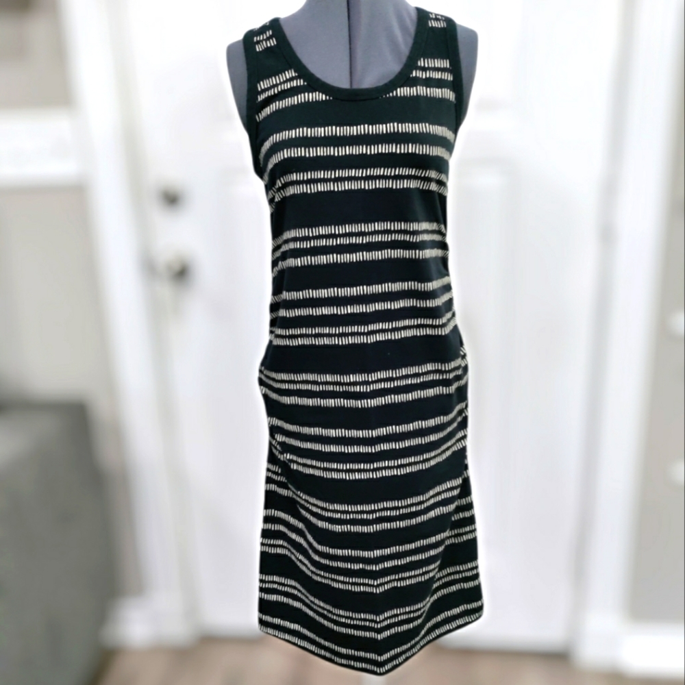 Liz Lange for Target maternity black striped tank dress size Medium